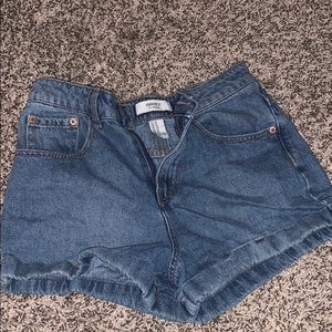 Denim shorts